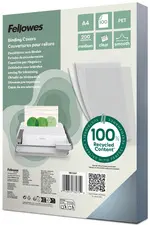 Fellowes Couverture, A4, PET, transparent, 0,15 mm