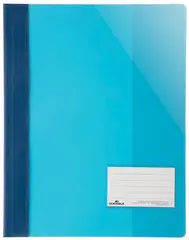 DURABLE Chemise à lamelle extra large, A4+, PVC, bleu