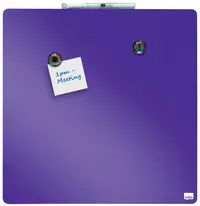 nobo Tableau mémo carré, (L)360 x (H)360 mm, violet