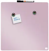 nobo Tableau mémo carré, (L)360 x (H)360 mm, rose