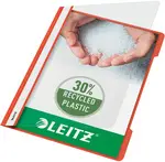 LEITZ chemise à lamelle Standard, format A4, PP, rouge clair