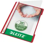 LEITZ chemise à lamelle Standard, format A4, PP, rouge,