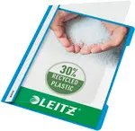 LEITZ chemise à lamelle Standard, format A4, PP, bleu clair