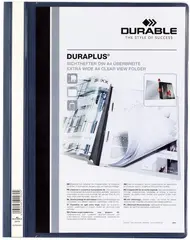 DURABLE Chemise à lamelle DURAPLUS, format A4, bleu foncé