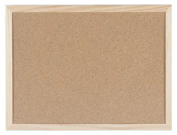 Bi-Office Tableau en liège avec cadre en bois, 400 x 300 mm