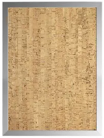Bi-Office Tableau design en liège, 600 x 400 mm, argent