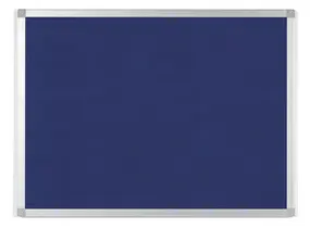 Bi-Office Tableau en feutre AYDA, 900 x 600 mm, bleu
