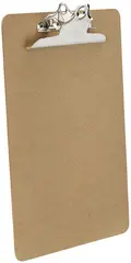 Läufer Porte-bloc à pince, panneau de fibres, A4, brun