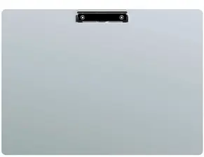 MAUL Porte-bloc, en aluminium et pince nickelée, A3 paysage