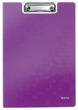 LEITZ Porte-bloc à rabat WOW, A4, polyfoam, violet
