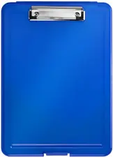 helit Porte-bloc avec compartiment "the clip", A4, bleu