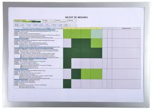 EXACOMPTA Cadre magnétique, A3, argent