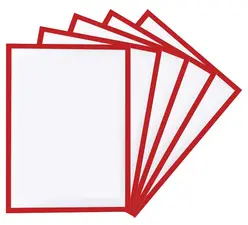 magnetoplan Cadre d'affichage magnétique, format A3, rouge