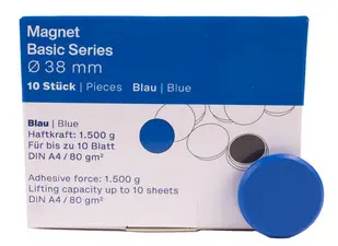 magnetoplan Aimant rond "Basic", 24 mm, gris