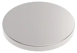 MAUL Aimant néodyme en forme de pastille, 5 mm, argent
