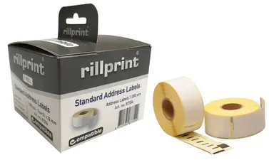 rillstab Rouleau d'étiquettes, 57 x 32 mm, permanent, blanc