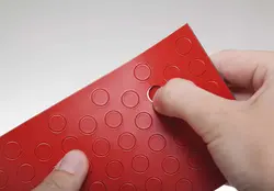 MAUL Symbole magnétique cercle, diamètre: 10 mm, rouge