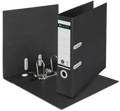 LEITZ Classeur Recycle, 180 degrés, 80 mm, noir