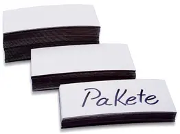 magnetoplan Etiquettes aimantées, 30 x 100 x 0,6 mm, blanc