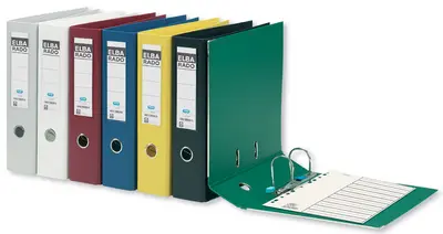 ELBA Classeur rado plast, largeur de dos: 80 mm, A4, rouge