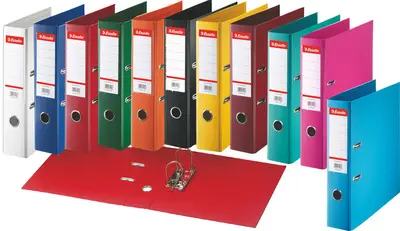 Esselte Classeur en plastique standard, A4, 75 mm, turquoise