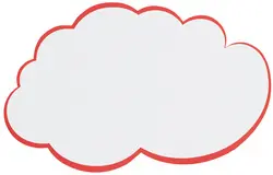 FRANKEN Carte nuage pour présentation, 620 x 370 mm, blanc