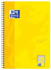 Oxford Cahier Touch, A4+, quadrillé, 160 pages, jaune soleil