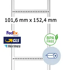 HERMA Etiquettes d'expédition thermiques, 101,6 x 152,4 mm
