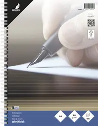 kangaro Cahier à spirale, A4, ligné, 200 pages
