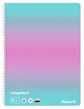Pelikan Cahier à spirale Color Edition, A4, menthe/rose