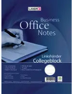 LANDRÉ Cahier à spirale gauchers, A4, quadrillé, 160 pages