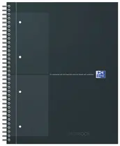 Oxford International Cahier NOTEBOOK, A4, quadrillé, noir