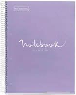 MIQUELRIUS Cahier à spirale "Notebook EMOTIONS", A4, lavande