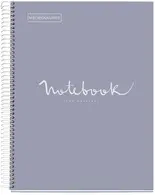 MIQUELRIUS Cahier à spirale "Notebook EMOTIONS", A4, gris