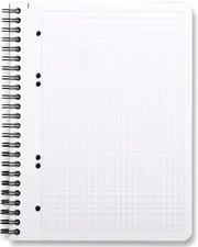 RHODIA Cahier à spirale "Note Book", A5, quadrillé 5x5, noir