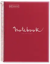 MIQUELRIUS Cahier à spirale "Notebook EMOTIONS", A4, rouge