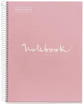 MIQUELRIUS Cahier à spirale "Notebook EMOTIONS", A4, rose