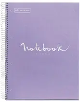 MIQUELRIUS Cahier à spirale "Notebook EMOTIONS", A4, lilas