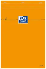 Oxford Bloc-notes, A4, Seyès, 80 feuilles, orange