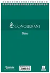 CONQUERANT SEPT Bloc sténo à spirale, A5, uni, 90 feuilles
