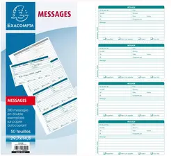 EXACOMPTA Brochure Messages téléphone