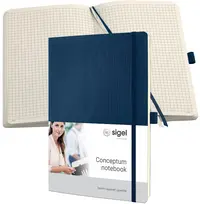 sigel Carnet de notes Conceptum, A4, uni, bleu
