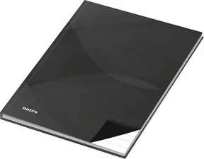 RNK Verlag Cahier "notes carbon black", A4, ligné