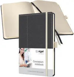 sigel Carnet de notes Conceptum Design Casual, A4, gris /