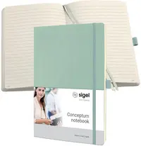 sigel Carnet de notes Conceptum, A4, quadrillé, vert menthe