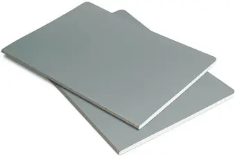 sigel Carnet Linescape, A5, quadrillé, gris / orange fluo