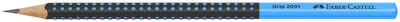 FABER-CASTELL Crayon graphite GRIP 2001 TWO TONE, bleu