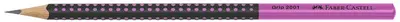 FABER-CASTELL Crayon graphite GRIP 2001 TWO TONE, rose