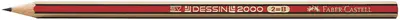 FABER-CASTELL Crayon DESSIN 2000, degré de dureté: HB