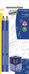 EBERHARD FABER Kit crayon de papier TRI WINNER, 2B, bleu